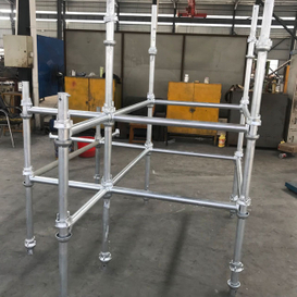 Galvanizado andaimes do sistema de cuplock padrão vertical